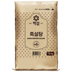 cj 백설 흑설탕 15kg 1개