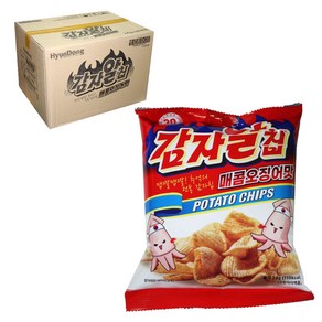 감자알칩 매콤오징어맛, 40개, 24g