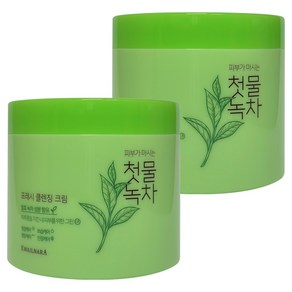 과일나라 첫물녹차 프레시 클렌징 크림, 300g, 2개