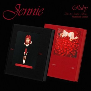 [Photobook] 블랙핑크 제니 랜덤1종 The 1st Studio Album [Ruby] / 포토카드3+미니포스터+카루셀카드+엽서+스티커팩7+포토북+CD+봉투 ~