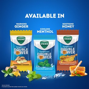 Vicks Cough Dops - 105 + 5 Count fee (Menthol/Ginge/Honey), 1개