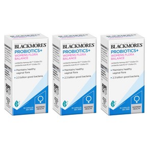 블랙모어스 여성 유산균 질 건강 유산균 30정 Blackmoes Womens Floa Balance Pobiotics 30 3개 세트, 30개