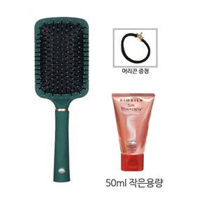 실크테라피 수분탱글크림 하이드로 피니셔 헤어 크림 작은용량 50ml + 헤어브러쉬+머리끈, 1개