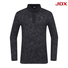 [[JDX] NC 일산] 남성 JDX 23' F/W 전판 시즌 패턴 제에리 티셔츠 X2TLU3446BK