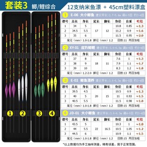 낚시 민물찌 케이스 낚시 용품 중층 내림 민물 찌 붕어 세트 양어장, C, 10개