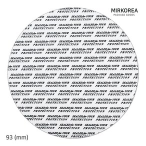 PSP실링지 93mm 메탈사각90용 10장 과일잼 밀봉포장