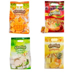 베트남 체리쉬 케리쉬 푸딩젤리 850g 망고/파인애플/망꺼우/패션후르츠 4종 1세트