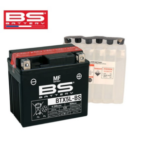 BS배터리 BTX5L-BS 12V 4.2Ah (유아사 YTX5L-BS) 위즈 아우라 커브100 플림100 등, 1개