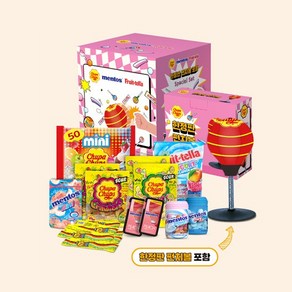 화이트데이 츄파춥스 펀치볼 기획팩/멘토스/후르트텔라, 1kg, 1개