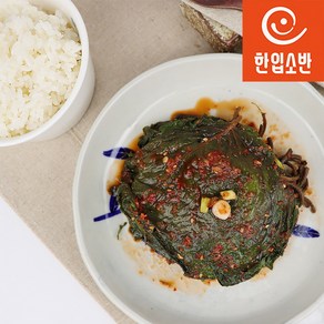 한입소반 직접담근 전라도식 깻잎김치 300g, 1개