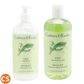 (타임세일) 크랩트리앤에블린 릴리 바디로션 샤워젤 2개 세트 500ml Cabtee & Evelyn Body Lily Body Lotion Showe Gel 2pc Set