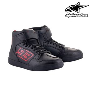 알파인스타 MM93 썬더 라이딩 슈즈 아시아 THUNDER RIDING SHOES ASIA 오토바이 신발 블랙 브라이트 레드, 블랙 브라이트레드