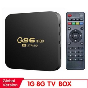 HONGTOP WIFI 4K Q96 MAX 스마트 TV 박스 2.4/5G 셋톱 안드로이드 10.0 미디어 플레이어 쿼드 코어, TV BOX, English standad, 01 TV BOX_03 English standad, 1개