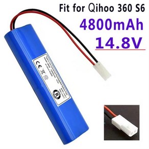 Qihoo 360 S6 로봇 진공 청소기 부품용 배터리 팩 4.4V 8800MAH, 1개