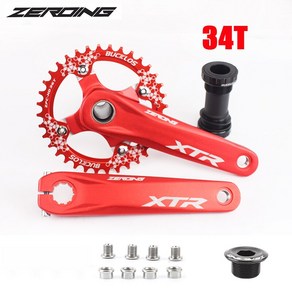 XTR XT 104BCD 자전거 크랭크셋 32T 34T 36T 38T MTB 크랭크셋 초경량 170mm 크랭크 암(시마노용 하단 브래킷 포함)