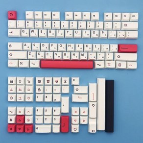 포인트키캡 기계식 키보드 OEM PBT 귀여운 커스텀 레트로 MAIMOOO 러시아어 레이아웃 키캡 XDA 프로파일 승화 Ikbc Chey MX 108 104 87 6196 키, 일반형, 3) Russian 126 keys, 없음