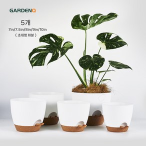 GARDENQ 드래곤 알 QQ 화분 저면관수 자동급수 플라스틱화분 가드닝 화분 7-7.5-8-9-10인치 화분 5p 자동 급수 화분 크리스마스 선물