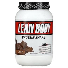 Labada Nutition Lean Body 고단백질 식사 대용 셰이크 초콜릿 1120g(2.47lbs), 1.12kg, 1개