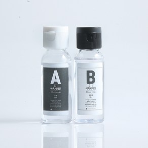 투명 1:1 에폭시레진(주제+경화제) 70ml 2액형 레진 공예 아트 DIY, 1개