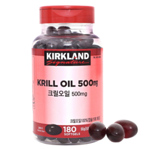 커클랜드 시그니춰 크릴오일 500mg x 180  Kikland Signatue Kill Oil 500mg x 180, 180정, 1개