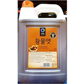 [무료배송]황물엿(대상 5K)/대용량/업소용/조청물엿/맥아물엿/백설올리고당/훈제파프리카가루, 1개, 5kg