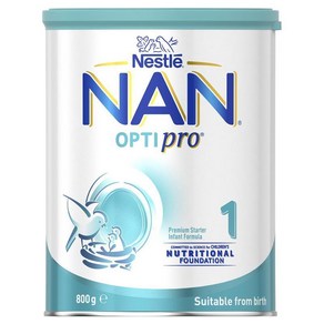 네슬레 NAN OPTIPRO 1단계 0-6개월 아기 유아분유 800g, 1개