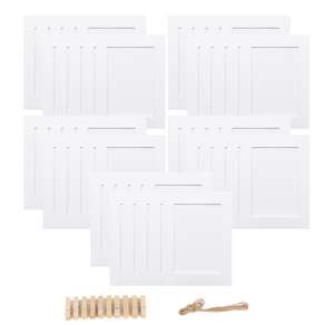 이에스지랩 종이액자 3x5 페이퍼 프레임 50개 묶음 집게 끈