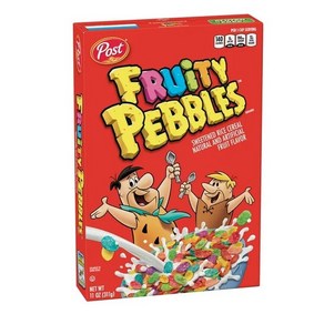 [미국직배송-PRIMO]포스트 프루티 페블스 시리얼 POST Fuity Pebbles Beakfast Ceeal, 1개, 311g