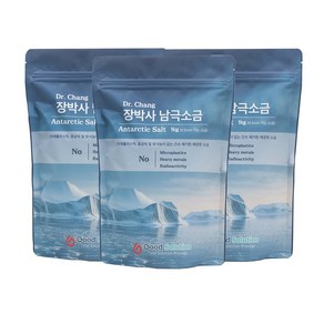 장박사 남극 소금 가는 천일염 간수뺀 미네랄 소금물 가글, 3개, 1kg