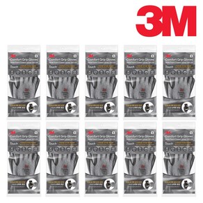 3M 컴포트그립 글로브 터치 M, 20개, 멜란지 그레이