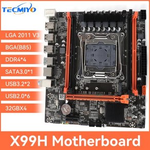 마더 보드 X99H 메인보드 지원 DDR4 RAM 소켓 LGA 2011V3 CPU, 1) 마더 보드