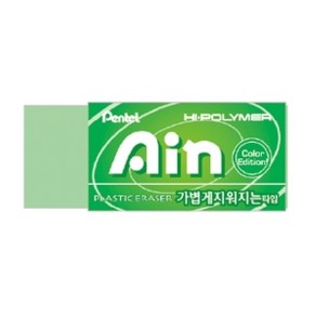 펜텔 아인지우개 파스텔 컬러, 43mm  그린, 5개