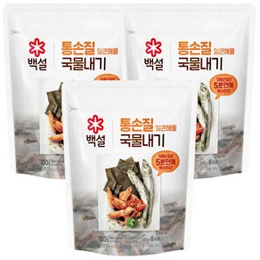 백설 통손질국물내기 얼큰해물 10gX6개입, 60g, 3개