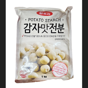 움트리 감자전분 1kg 중식당 업소용 중화요리 튀김류 부침개 파전 짜장만들기, 1개