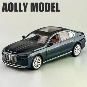 1/24 BMW I7 G70 리무진 다이캐스트 자동차 피규어 모형 장난감, 1개, Blue