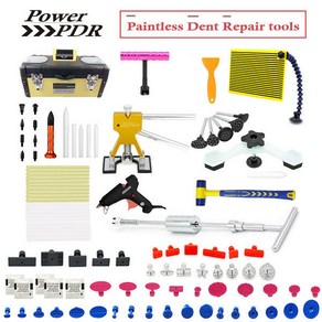 PowePDR 덴트풀세트 글루덴트 셀프 자동차외형복원 문콕 차량 찌그러짐 시공 정비소