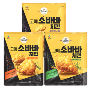 CJ 고메 소바바 치킨 소이허니 순살+윙+봉, 1세트, 300g