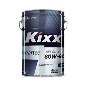 kixx GL-4 80w90 기어오일 20L 미션오일, 1개, KIXX GL-4 80w90 20L