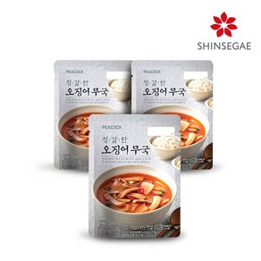 [피코크] 정갈한 오징어 무국 500g x 3팩, 3개