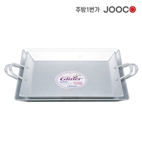 주방1번가 주코(JOOCO) 백색 사각 볶음팬 사각팬 직사각팬 양은팬, 소 (329x277mm/지름x높이), 1개