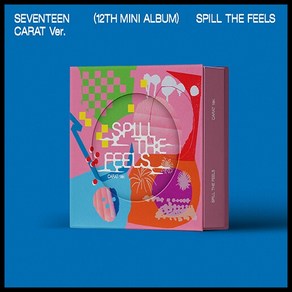 [SEVENTEEN] [CARAT Ver.] 세븐틴 미니 12집 캐럿반 SPILL THE FEELS / 아웃박스+포토카드 4종+하드커버 바인더+북클릿 세트+가사지