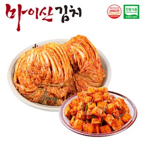 마이산김치 [한국농협김치] 전북대표 마이산 2종2호(포기김치3kg+깍두기2kg), 1세트