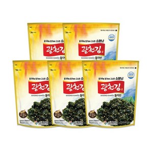 소문난 광천김 돌자반, 70g, 5개