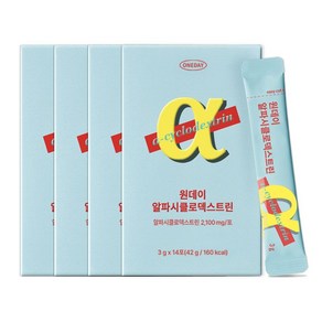 데이즈온 알파CD 원데이 시클로덱스트린 파인애플맛 4박스, 42g