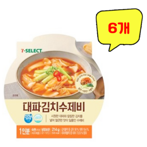 대파김치수제비, 6개, 214g