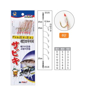 어피외줄 낚시 열기 볼락 고등어 삼치, 1개