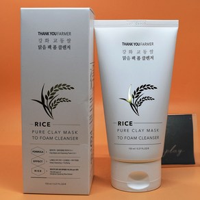 땡큐파머 강화 교동쌀 맑음 팩 폼 클렌저 150mL 상세설명에서몇갠지꼭꼭확인, 1개