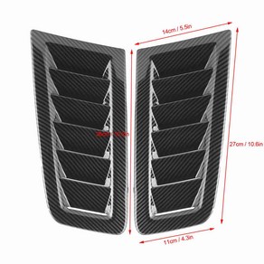 보넷 에어 벤트 엔진 후드 자동차 외부 부품 포커스 스타일용, 01 C