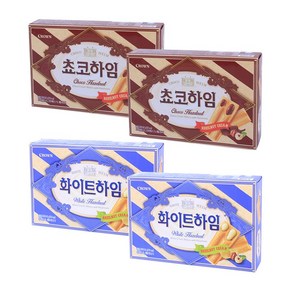 크라운 쵸코하임 142g x 2p + 화이트하임 142g x 2p 세트