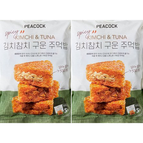 피코크 김치참치 구운 주먹밥, 100g, 10개